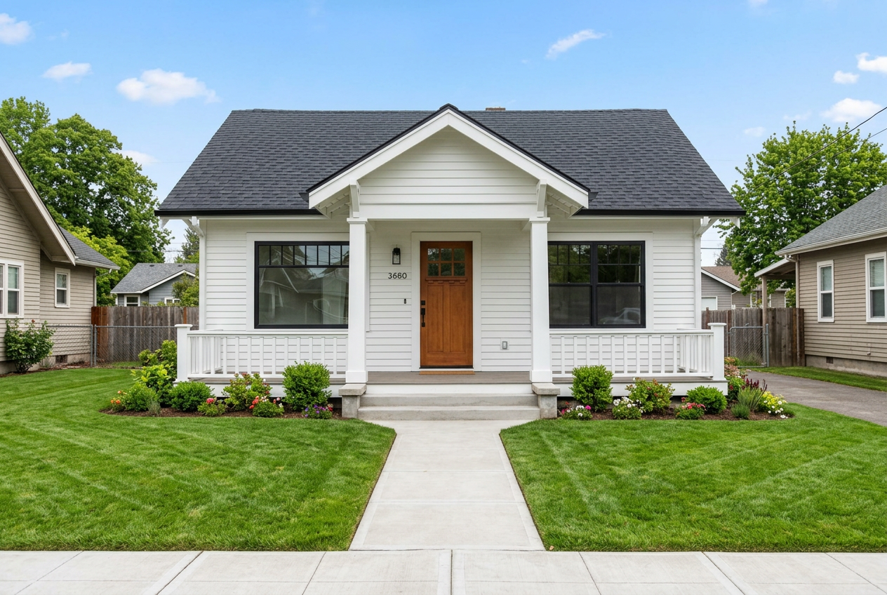 House after renovation